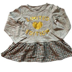 First Impressions Girls Long Sleeve Light Weight shirt-gray-size 24 months-NWT